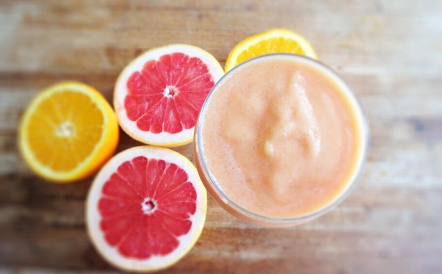 grapefruit a pomerančový koktejl pro hubnutí
