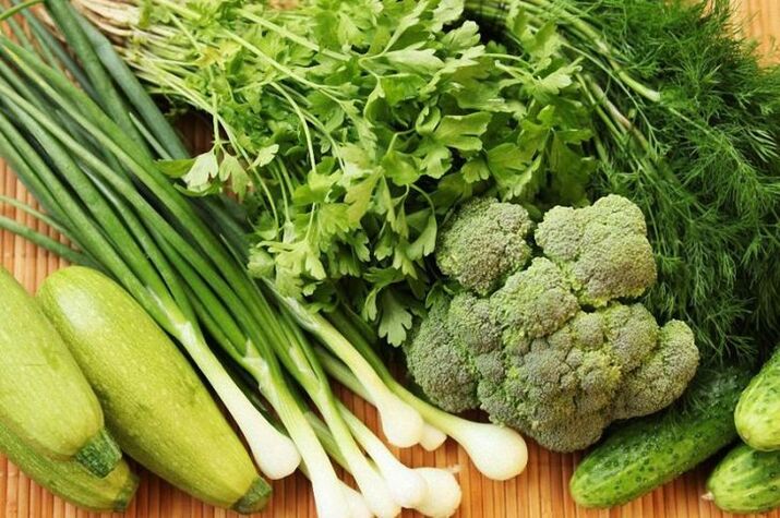 zelenina a bylinky pro hypoalergenní dietu