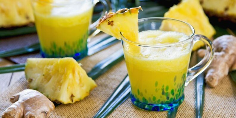 ananasové smoothie na hubnutí